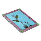 SpiralNotebook, Ladybug Blume Pilze Notizblock (Rechte Seite)