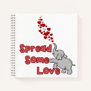 SpiralNotebook - Liebe verbreiten Notizblock
