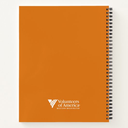 SpiralNotebook (Mandarine) Notizblock (Rückseite)