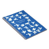 SpiralNotebook mit anpassbaren White Doves Notizblock (Rechte Seite)