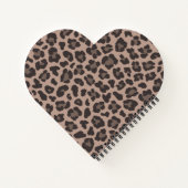 SpiralNotebook mit anpassbarer Leopard-Druck Notizblock (Rückseite)