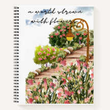 Spiralnotebook mit Aquarelldesign