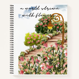 Spiralnotebook mit Aquarelldesign Notizblock