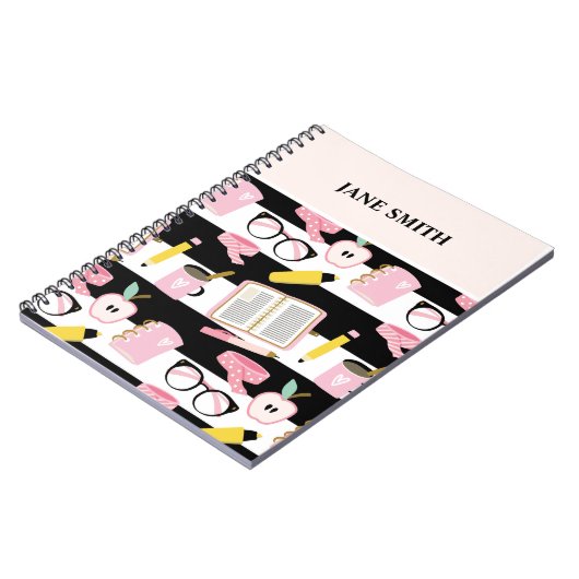 SpiralNotebook mit bearbeitbarem Namen Notizblock (Linke Seite)