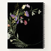 SpiralNotebook mit benutzerdefinierten Wildblumen Notizblock (Rückseite)