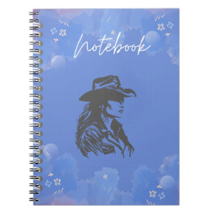 SpiralNotebook mit Cowgirl-Design Notizblock