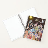 SpiralNotebook mit geschwungenen Quests Notizblock (Innenseite)