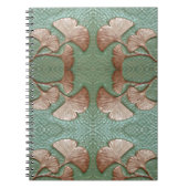 Spiralnotebook mit Gingko-Blatt Design 2 Notizblock (Vorderseite)