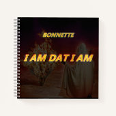 SpiralNotebook mit I AM Dat I Am title Notizblock (Vorderseite)