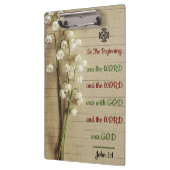 SpiralNotebook mit Inspiration Bible Verse Klemmbrett (Links)