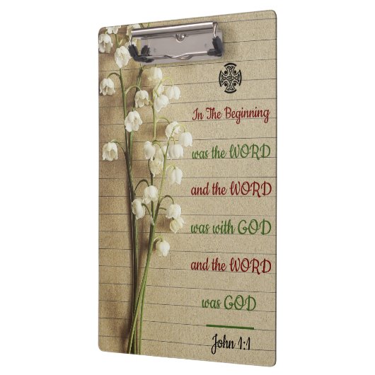 SpiralNotebook mit Inspiration Bible Verse Klemmbrett (Links)