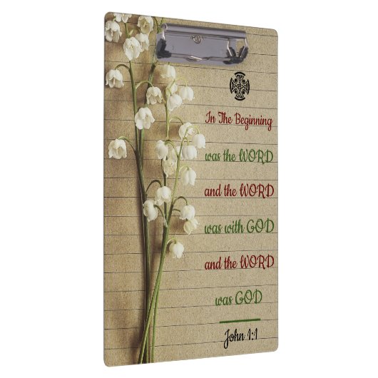 SpiralNotebook mit Inspiration Bible Verse Klemmbrett (Rechts)