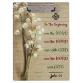 SpiralNotebook mit Inspiration Bible Verse Klemmbrett (Vorderseite)