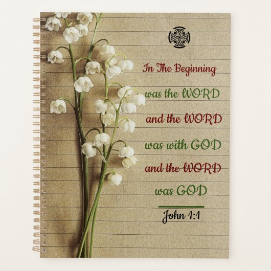 SpiralNotebook mit Inspiration Bible Verse Planer (Vorderseite)