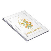 Spiralnotebook mit Inspiration Notizblock (Rechte Seite)