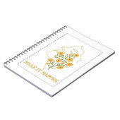 Spiralnotebook mit Inspiration Notizblock (Linke Seite)