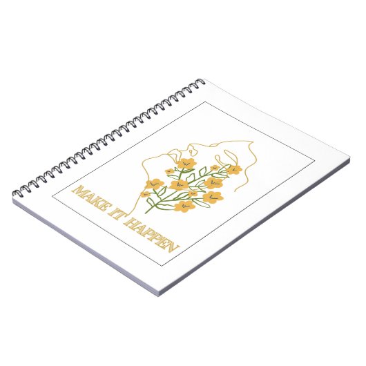 Spiralnotebook mit Inspiration Notizblock (Linke Seite)