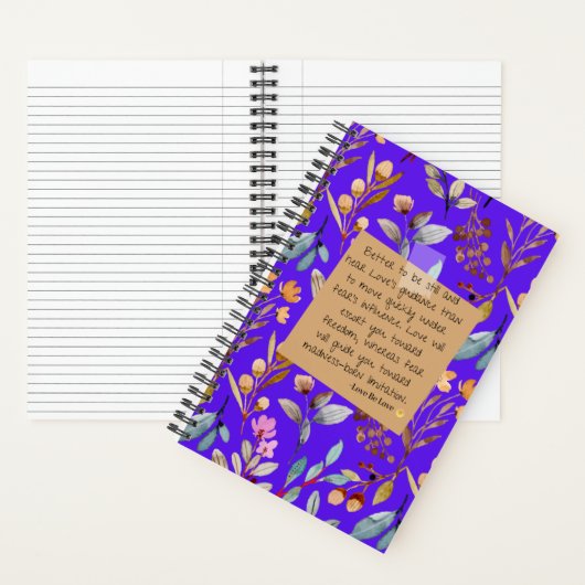 SpiralNotebook mit Inspirierend Angebot zur Abdeck Notizblock (Innen)