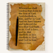 SpiralNotebook mit KJV Bible Verse Notizblock (Vorderseite)