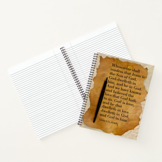 SpiralNotebook mit KJV Bible Verse Notizblock (Innenseite)