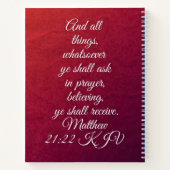 SpiralNotebook mit KJV Bible Verse Notizblock (Rückseite)