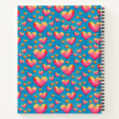 SpiralNotebook mit mehrfarbiger Wasserfarbe Notizblock (Rückseite)