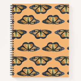 SpiralNotebook mit Monarch-Schmetterling-Design Notizblock