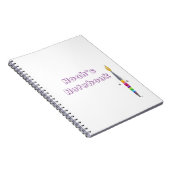 SpiralNotebook mit Polster-Pinsel Notizblock (Rechte Seite)