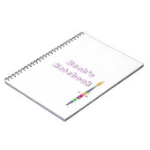 SpiralNotebook mit Polster-Pinsel Notizblock (Linke Seite)