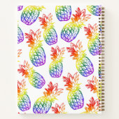 SpiralNotebook mit Regenbogenananas Notizblock (Rückseite)