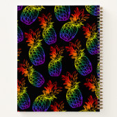 SpiralNotebook mit Regenbogenananas Notizblock (Rückseite)
