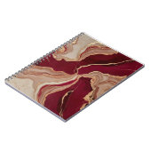 SpiralNotebook mit rotem Marmor Notizblock (Linke Seite)