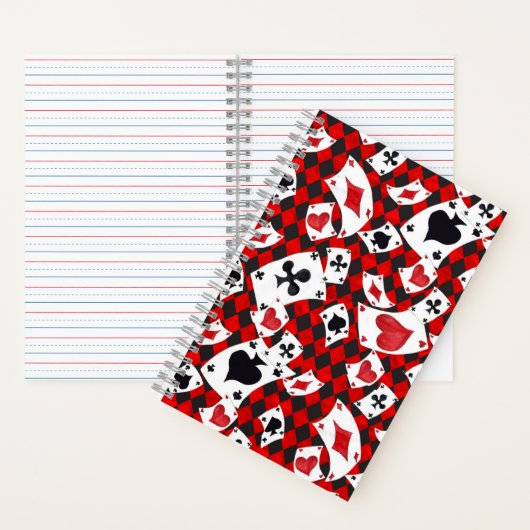 SpiralNotebook mit roter Alice im Wunderland Notizblock (Innen)