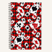 SpiralNotebook mit roter Alice im Wunderland Notizblock (Vorderseite)