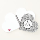 SpiralNotebook mit Schwarz-weißer Geometrie Notizblock (Innenseite)