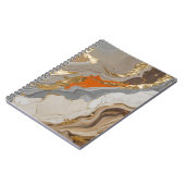SpiralNotebook mit traumhaften Orange- und Grauwel Notizblock (Linke Seite)