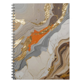 SpiralNotebook mit traumhaften Orange- und Grauwel Notizblock