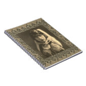 Spiralnotebook mit Vintager Tänzerin Kyra Notizblock (Rechte Seite)