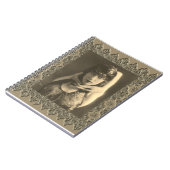 Spiralnotebook mit Vintager Tänzerin Kyra Notizblock (Linke Seite)