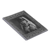Spiralnotebook mit Vintager Tänzerin Kyra Notizblock (Rechte Seite)