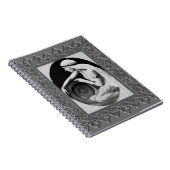 Spiralnotebook mit Vintager Tänzerin Notizblock (Rechte Seite)