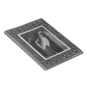 Spiralnotebook mit Vintager Tänzerin Notizblock (Rechte Seite)