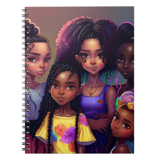 Spiralnotebook mit weichem Papier - Freunde Notizblock (Vorderseite)