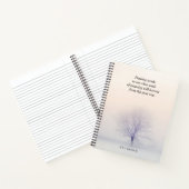 SpiralNotebook mit Winterbaum Landschaftsdesign Notizblock (Innenseite)