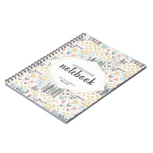 SpiralNotebook | Moderne Florals Notizblock (Linke Seite)