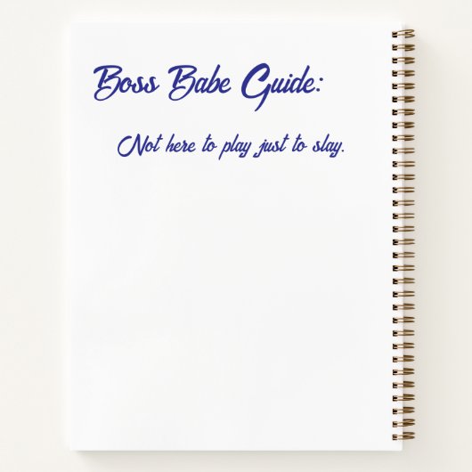 SpiralNotebook Notizblock (Rückseite)