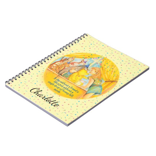 SpiralNotebook - Persönlich gestalten - Winnie the Notizblock (Linke Seite)