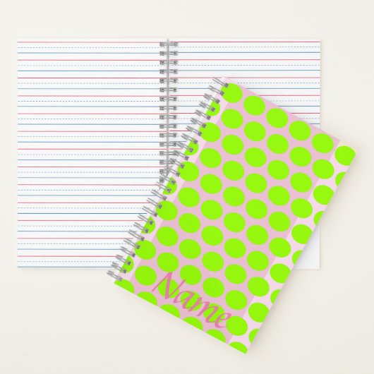 SpiralNotebook, Polka Dots Notizblock (Innen)