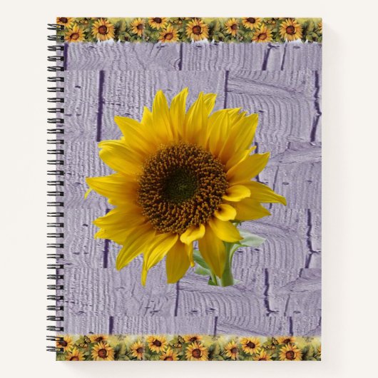 SpiralNotebook-Sonnenblume Notizblock (Vorderseite)