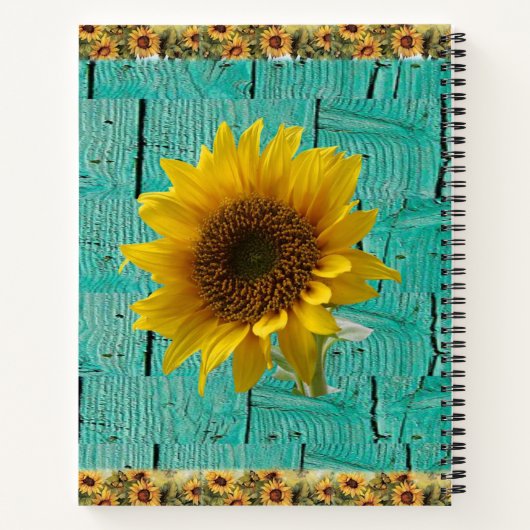 SpiralNotebook-Sonnenblume Notizblock (Rückseite)